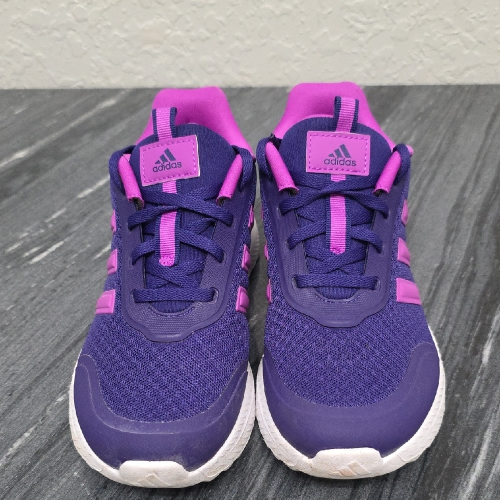 Adidas Kids Purple and Pink Sneakers